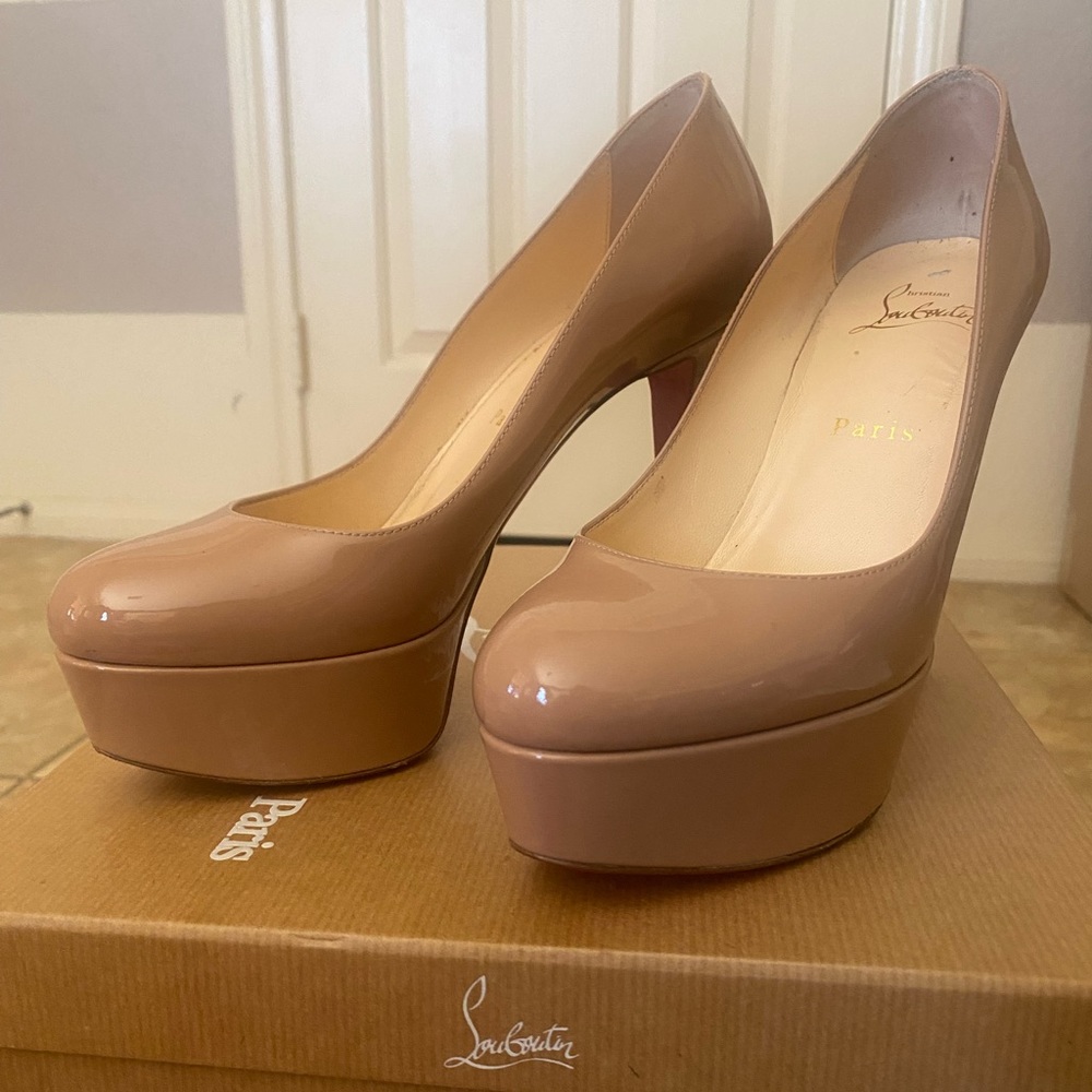 Christian Louboutin - Nude Bianca Heels